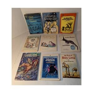Lot 9 Vintage Collectible Children's Chapter Books Rare Halloween Scary Rare